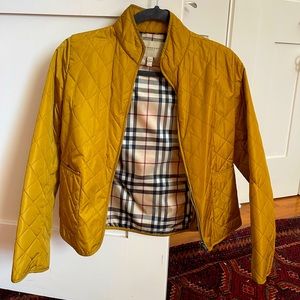 Burberry Signature Quilted Jacket, zipper closure